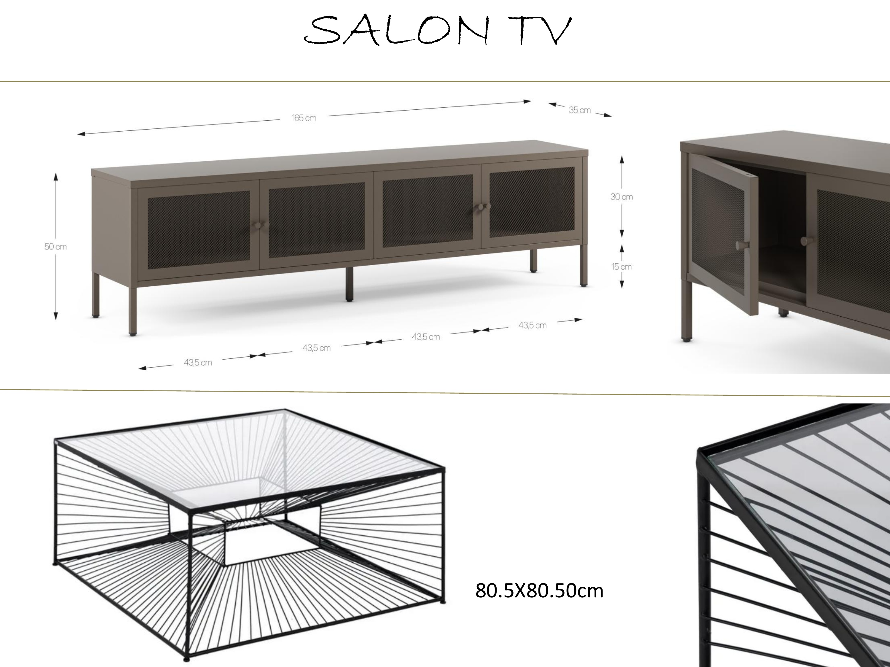 Salón TV — mirada de cerca Contemporánea