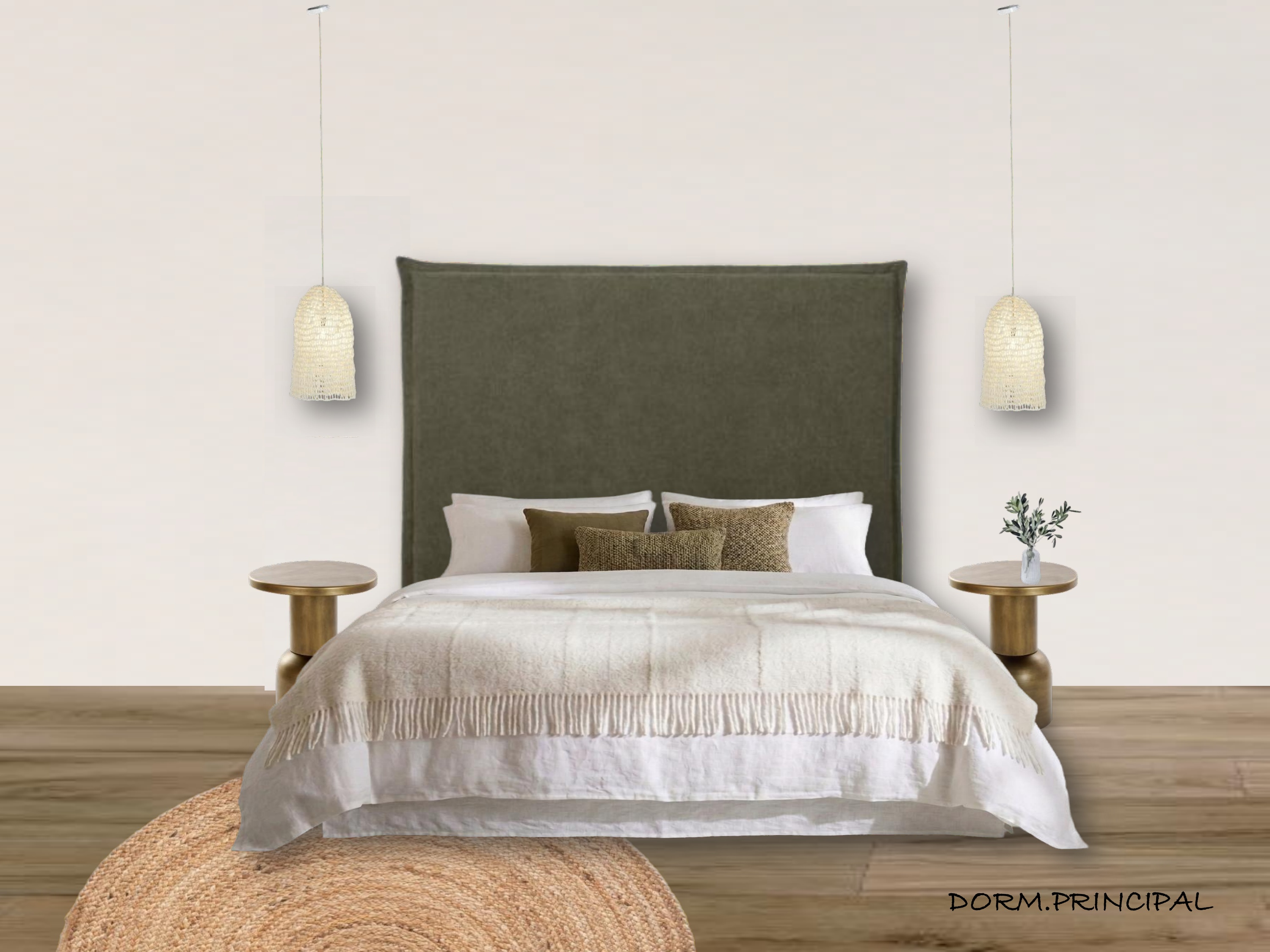 Dormitorio principal — propuesta Boho