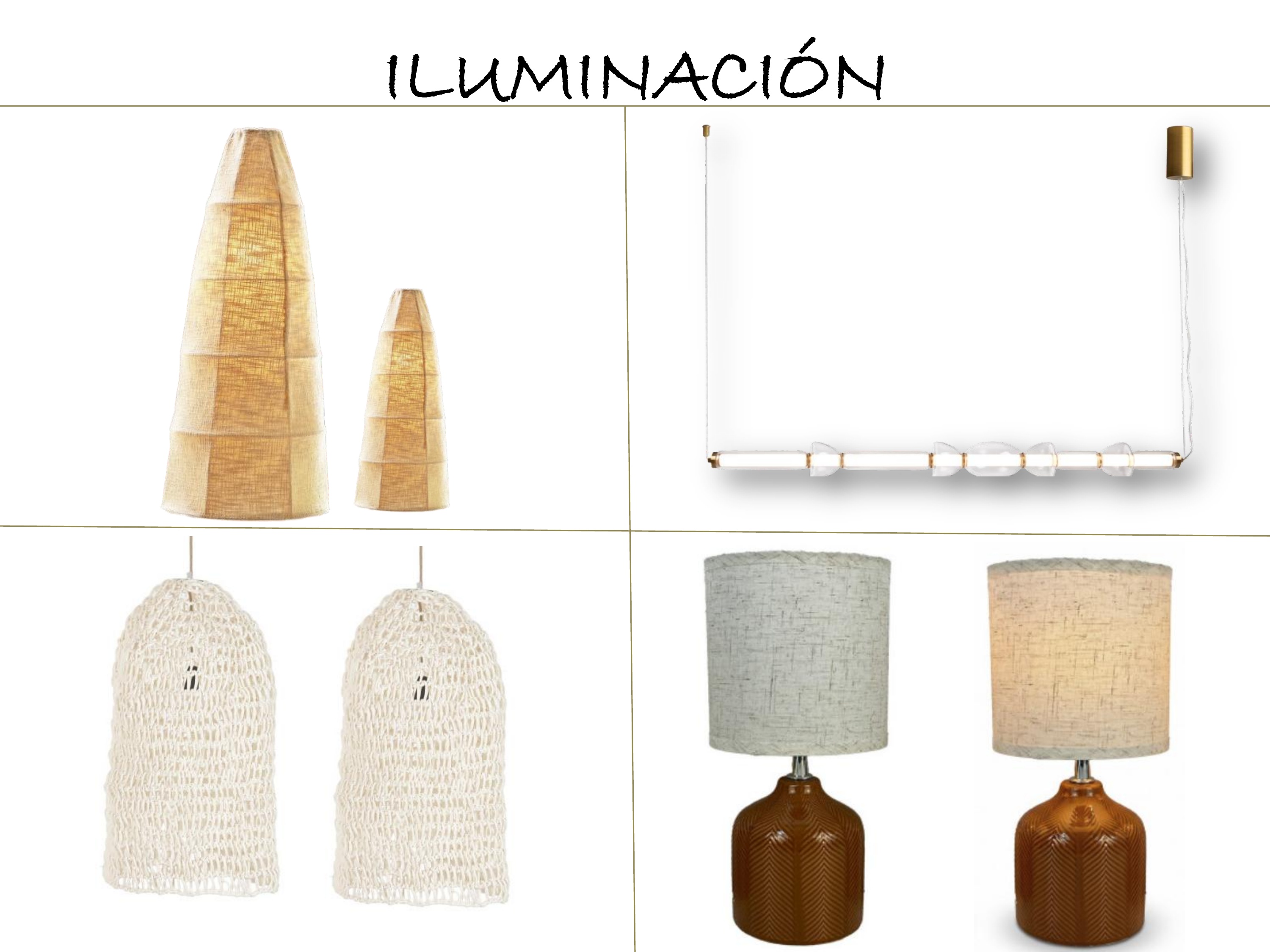 Iluminación — mirada de cerca Boho
